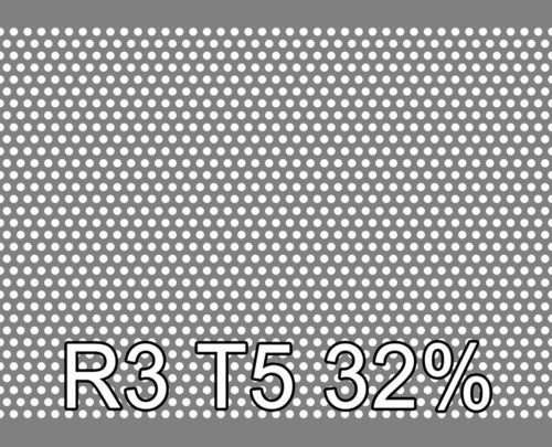 Reikälevy RST (AISI304) 2.0x1000x2000mm R3 T5 32%