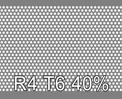 Reikälevy RST (AISI304) 1.0x1000x2000mm R4 T6 40%
