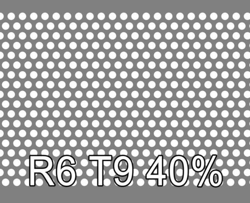 Reikälevy RST (AISI304) 1.5x1000x2000mm R6 T9 40%
