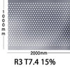 Reikälevy Alumiini 1.5x1000x2000mm R3 T7.4 15%