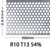 Reikälevy Teräs 1.0x1000x2000mm R10 T13 54%