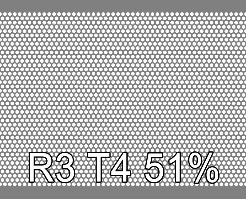 Reikälevy RST (AISI304) 1.0x1000x2000mm R3 T4 51%
