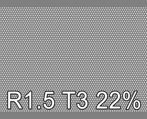 Reikälevy Sinkitty (Zn) 1.5x1000x2000mm R1.5 T3 23%