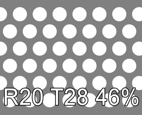 Reikälevy Sinkitty (Zn) 2.0x1250x2500mm R20 T28 46%