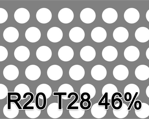 Reikälevy Sinkitty (Zn) 2.0x1000x2000mm R20 T28 46%