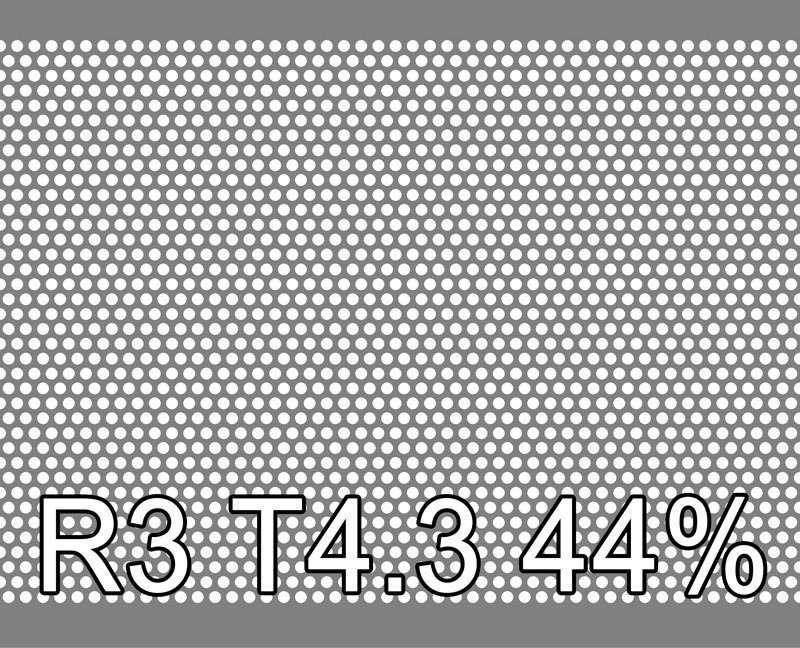 Reikälevy Sinkitty (Zn) 0.6x1000x2000mm R3 T4.3 44%