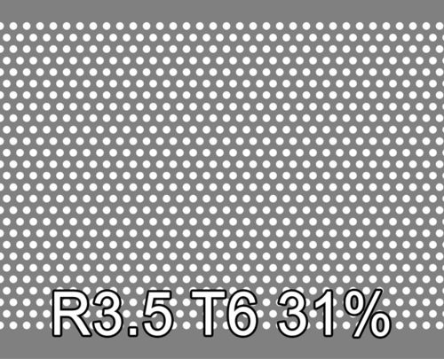 Reikälevy RST (AISI304) 3.0x1000x2000mm R3.5 T6 31%