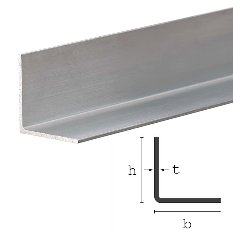 Kulmateräkset Teräs L-profiili S235J2C+N 125x65x5mm 6000mm