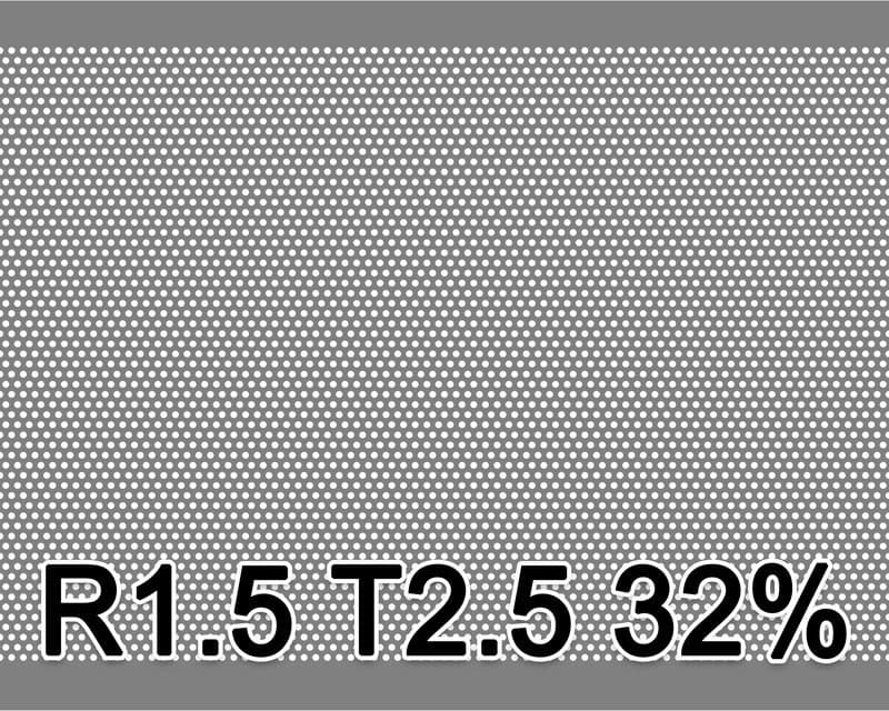 Reikälevyt RST 0.5x1000x2000mm R1.5 T2.5 32.4%