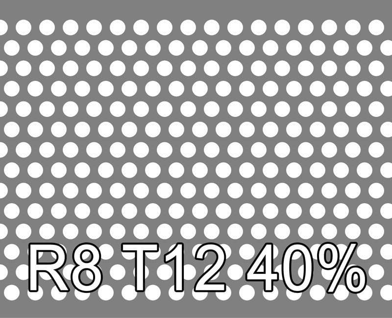 Reikälevyt RST 0.8x1000x2000mm R8 T12 40%