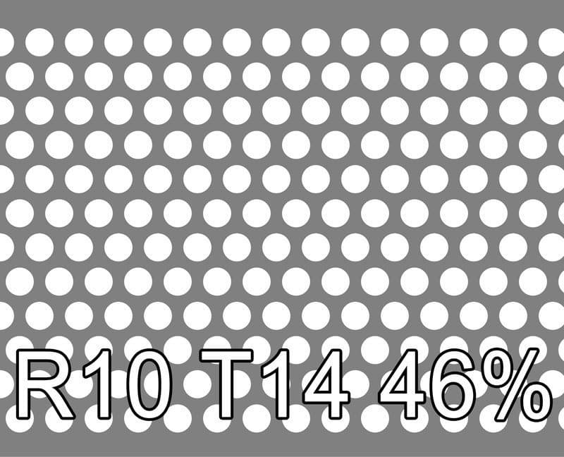 Reikälevyt RST 0.8x1000x2000mm R10 T14 45.9%