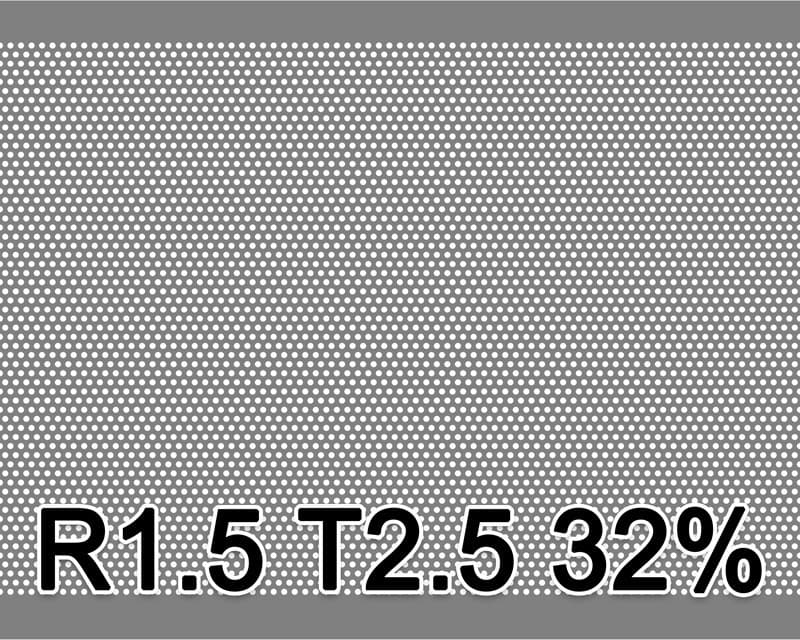 Reikälevyt RST 1x1000x2000mm R1.5 T2.5 32.4%