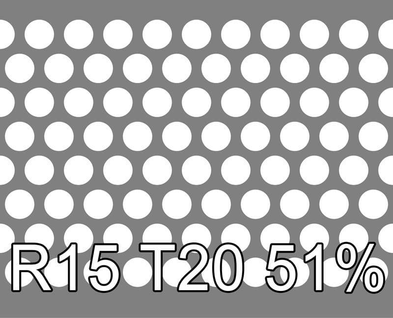 Reikälevyt RST 1x1000x2000mm R15 T20 50.6%