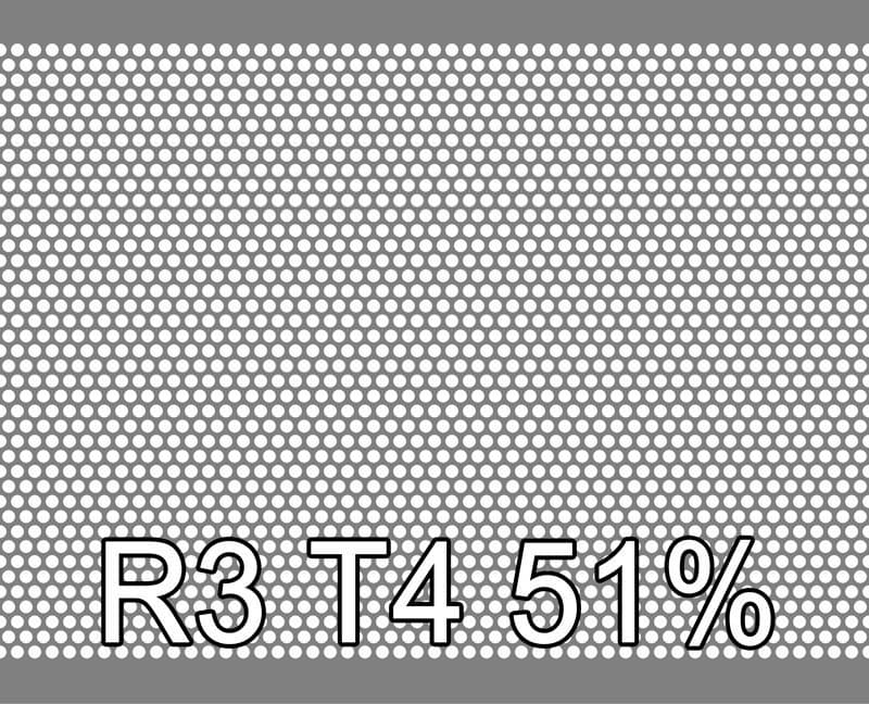 Reikälevyt RST 1x1000x2000mm R3 T4 50.6%