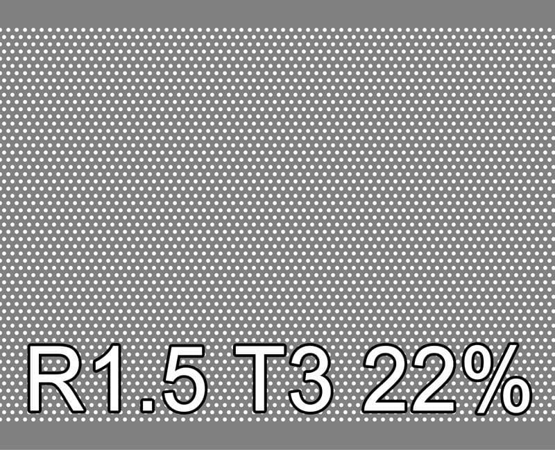 Reikälevyt Teräs 1x1000x2000mm R1.5 T3 22.5%