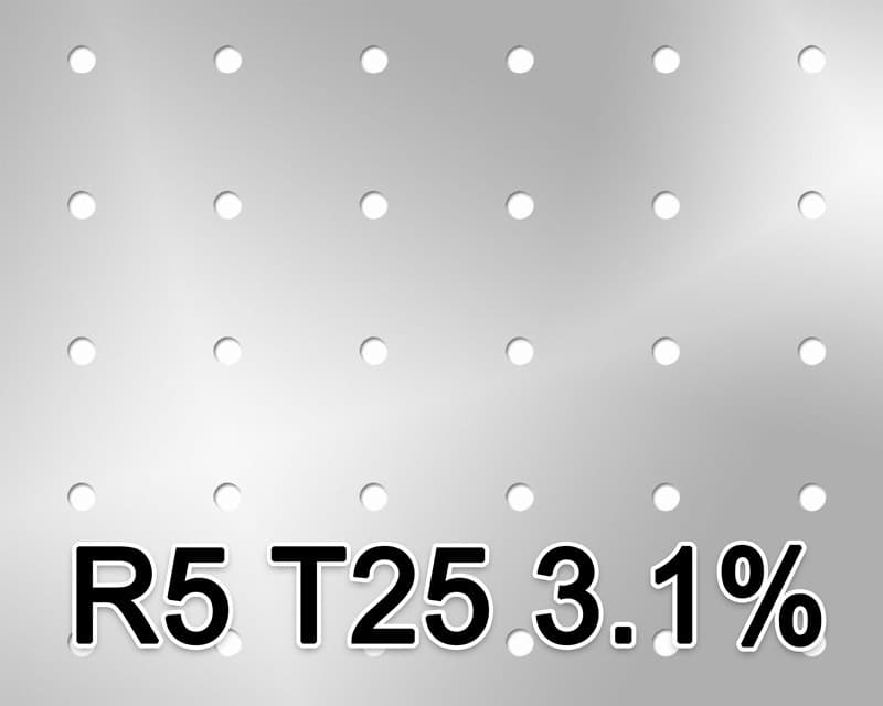 Reikälevyt Teräs 1x1000x2000mm R5 U25x25 3.6%