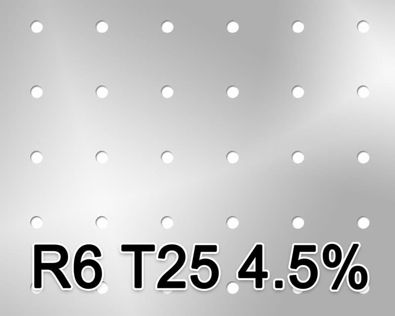 Reikälevyt Teräs 1x1000x2000mm R6 U25x25 5.2%