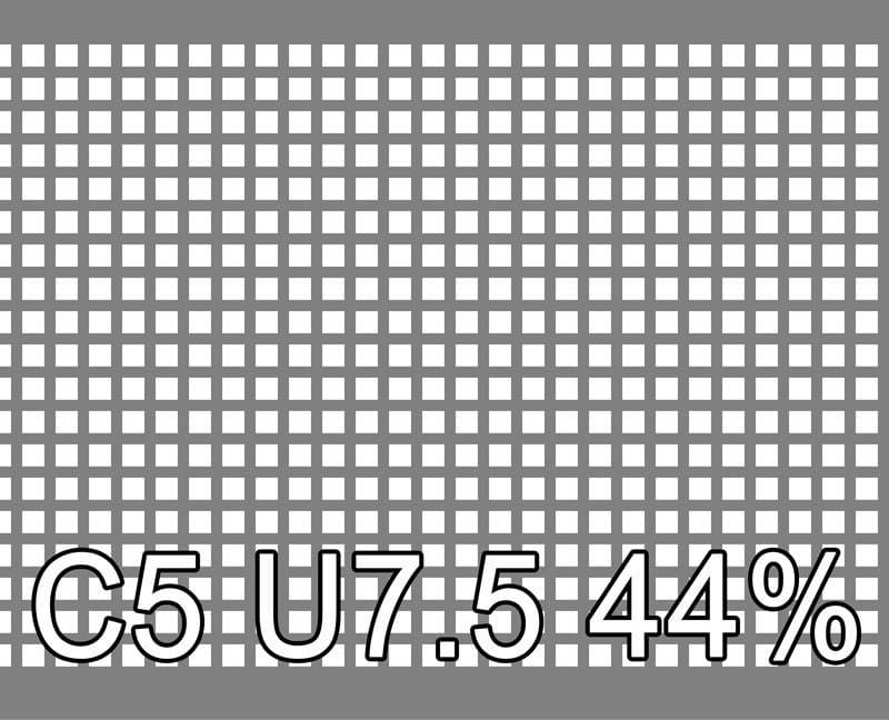 Reikälevyt Teräs 1x1000x2000mm C5 U7.5 44.4%
