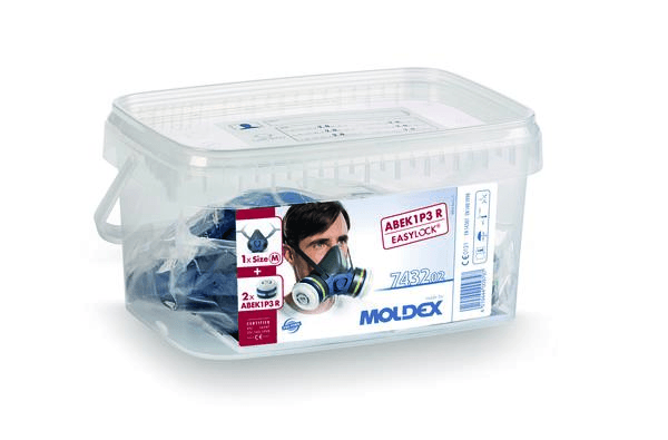Henkilösuojaimet PUOLINAAMARI MOLDEX 7000 VALMISPAKKAUS READY-PACK A1B1E1K1P3 R