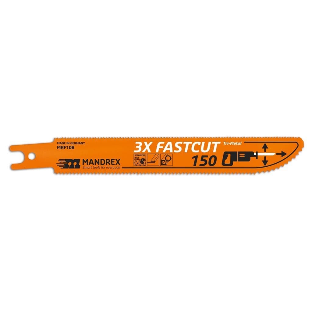 Työkalut MANDREX  3X Fastcut 150mm Co8 2kpl/pkt, metallille