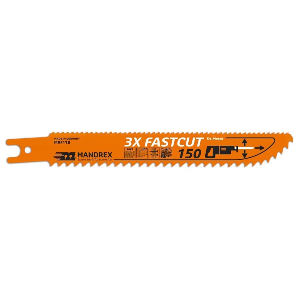 Työkalut MANDREX  3X Fastcut 200mm Co8 2kpl/pkt