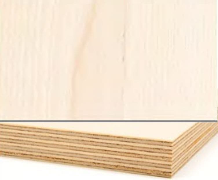 Puu ja kipsilevyt Vanerilevy koivu viilutettu molemmin puolin 18x2500x1250mm
