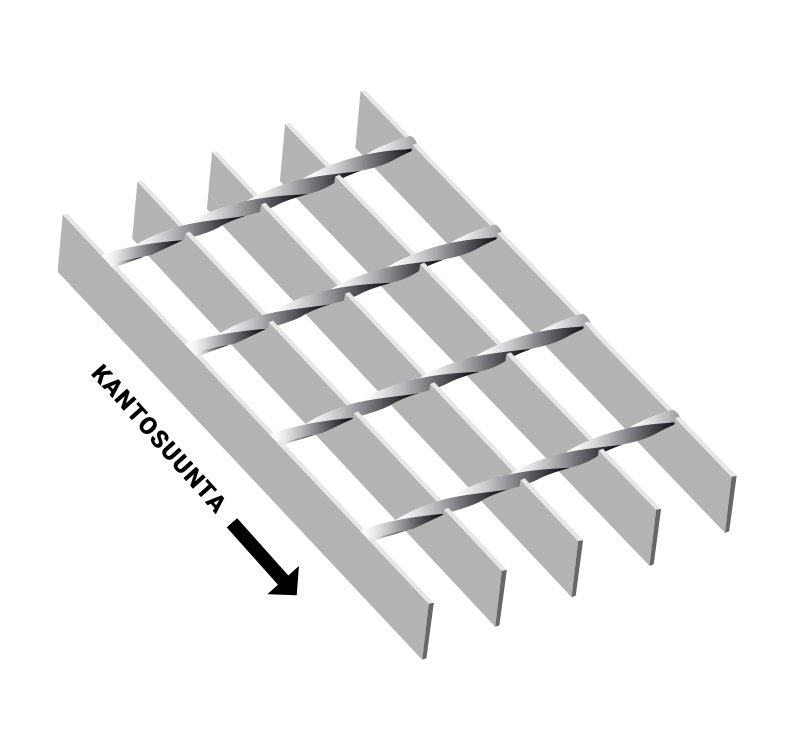 Ritilämatot ja tasoritilät Hoitotasoritilä kuumasinkitty SP 34x76 30x3 6100x1000mm