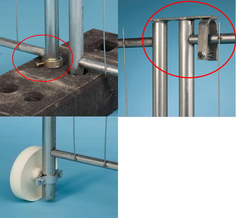 Työmaaportit Työmaa-aitojen kevytportti asennussarja