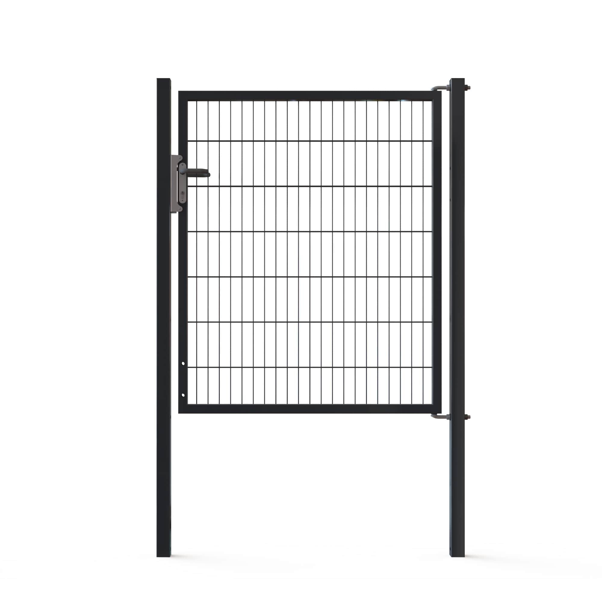 Kolmilanka-aita portit 1-lehtinen henkilöportti 1400mm Antrasiitinharmaa