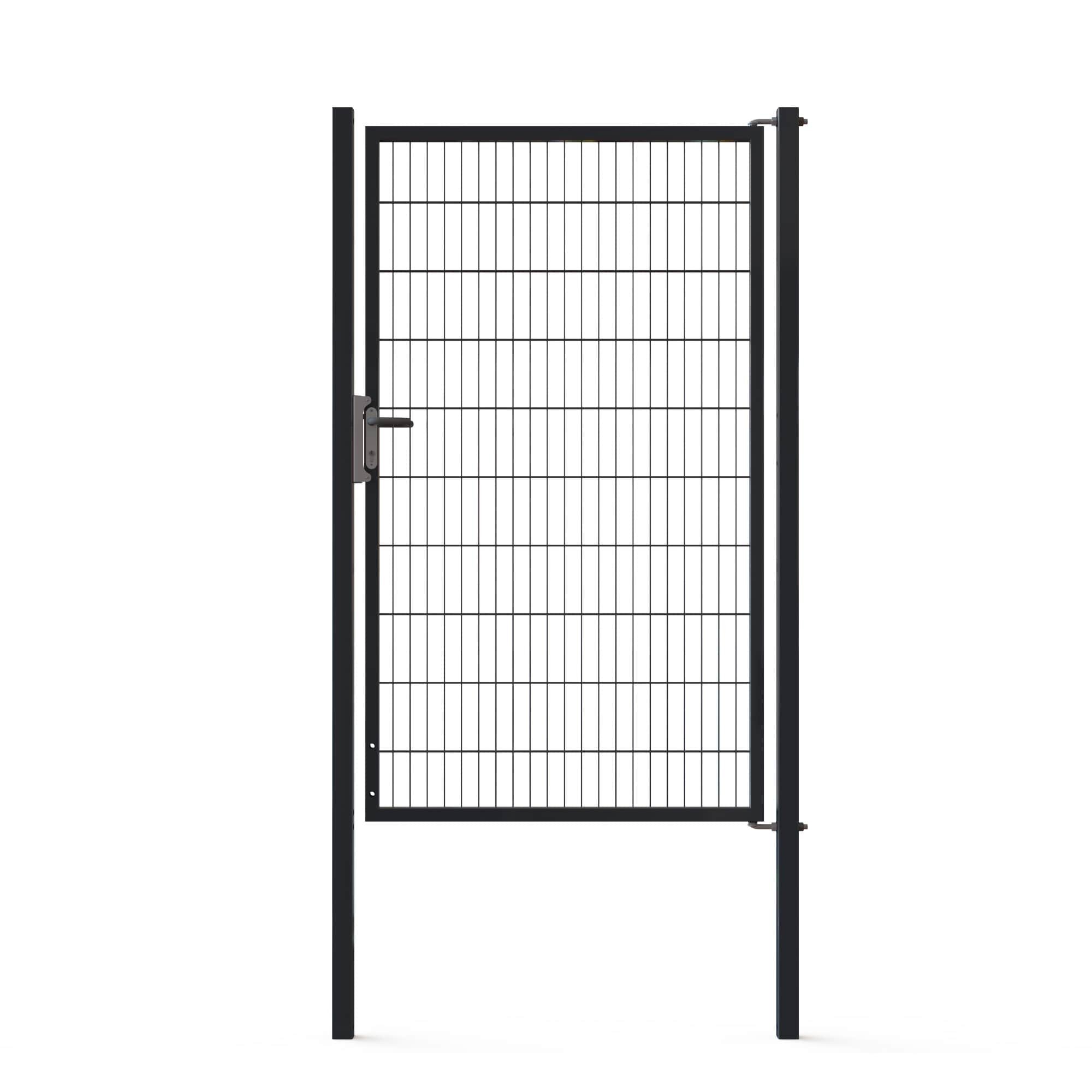 Kolmilanka-aita portit Käyntiportti Gardia 1-lehtinen 2000x1250mm Antrasiitinharmaa RAL 7016