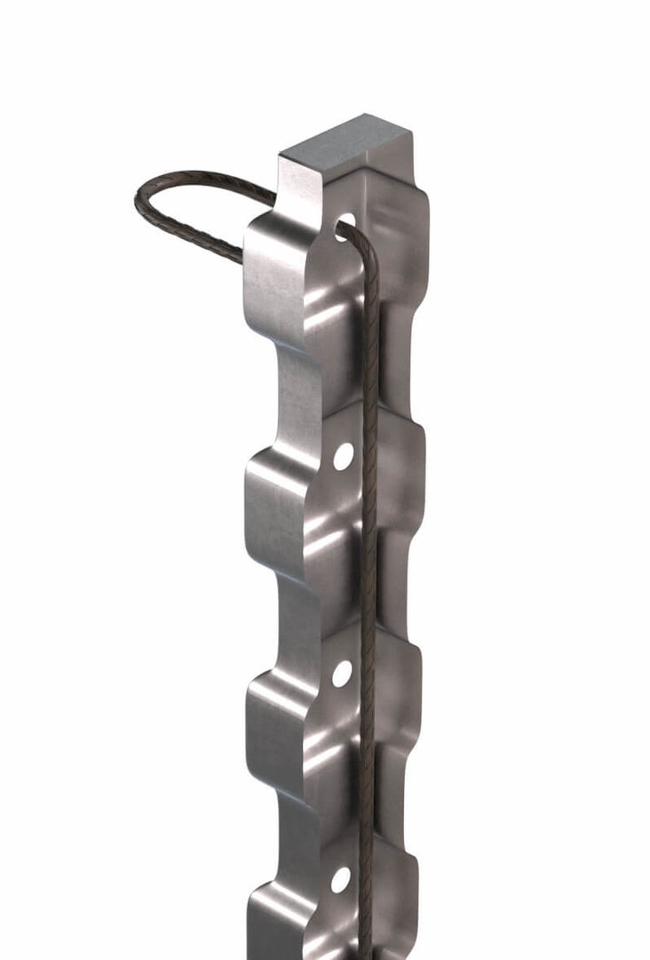 Työsaumaraudoitteet VPI 175-12/150 150x500x155mm