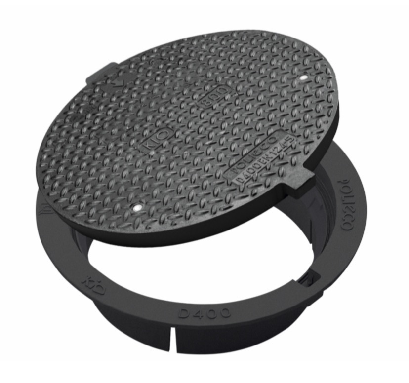 Kevyet kaivonkannet Kevyt kaivonkansi 600 Komposiitti D400