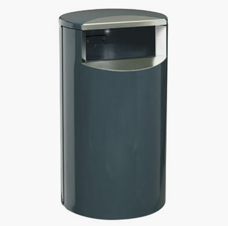 Roskakorit ja hiekka-astiat Roskakori Teräs Harmaa 60 litraa