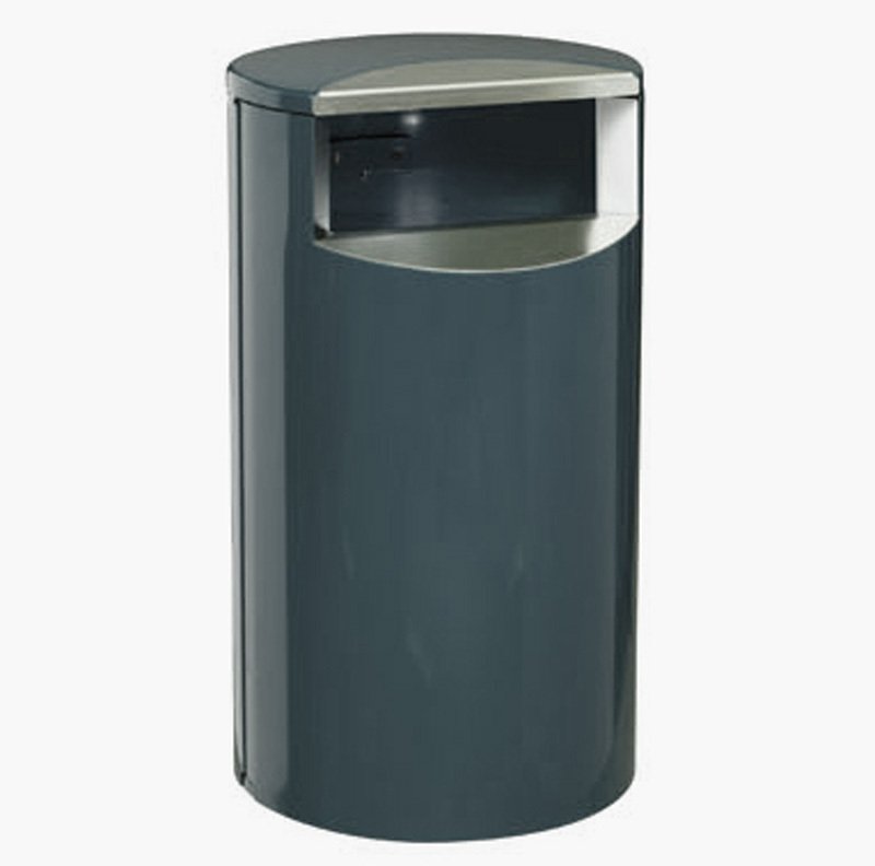 Roskakorit ja hiekka-astiat Roskakori Teräs Harmaa 100 litraa