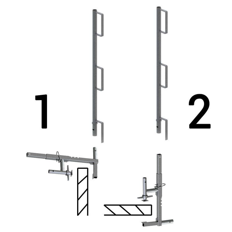 Kattoturva Turvakaide katolle vaaka tai pystykiinnityksellä