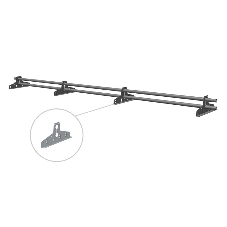 Kattoturva Lumiestepaketti peltikatolle 3 m, sileä ja aaltopelti