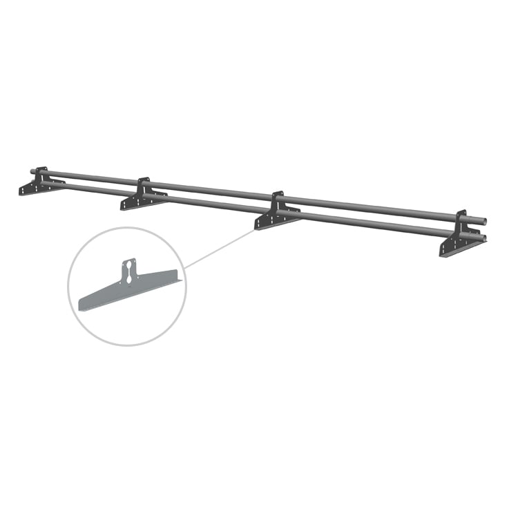 Kattoturva Lumiestepaketti peltikatolle, 3 m, pitkä ruodeväli