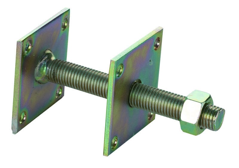 Kiinnittäminen Säätöjalka Sähkösinkitty 80x80x10mm M20x150 12kpl