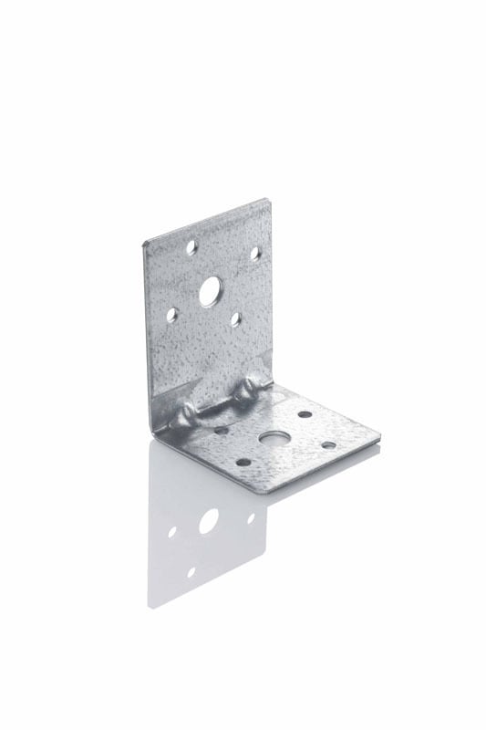 Kiinnittäminen Kulma vahvistettu Kuumasinkitty 60x75x60x2.0mm 100kpl